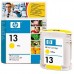 Original HP No. 13 (C4817A) OEM Yellow ink cartridge